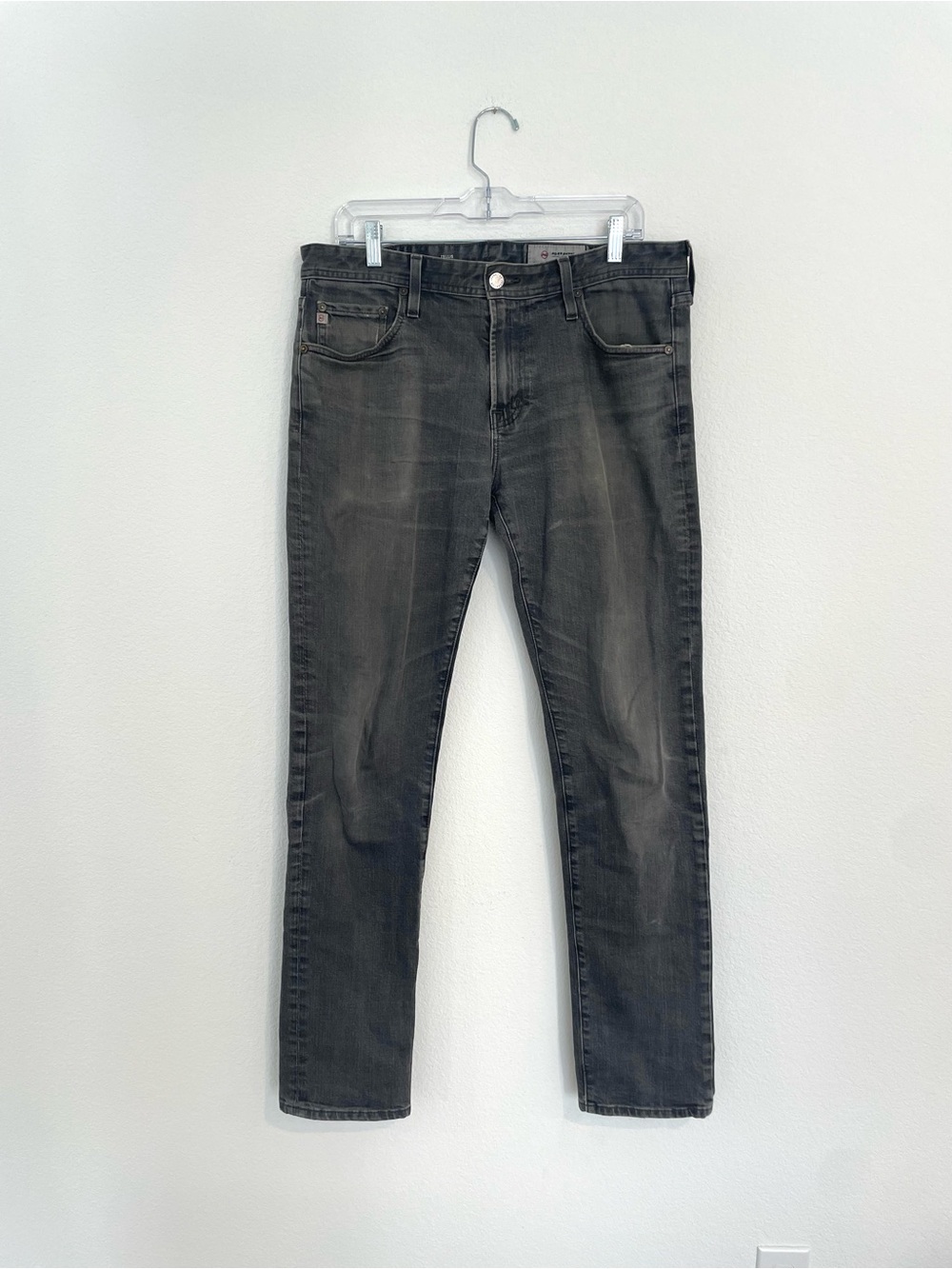 AG Tellis Modern Slim Men's 33x33 Jeans - Washed Black/Gray